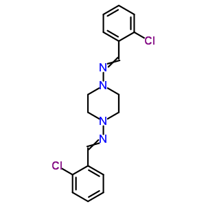 1-(2-Chlorophenyl)-n-[4-[(2-chlorophenyl)methylideneamino]piperazin-1-yl]methanimine Structure,21322-99-6Structure