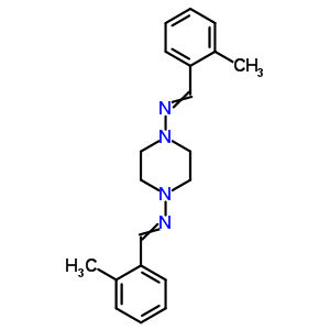 1,4-Piperazinediamine,n1,n4-bis[(2-methylphenyl)methylene]- Structure,21323-09-1Structure