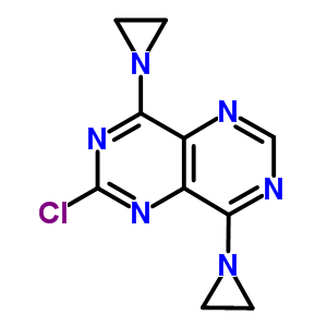 Pyrimido[5,4-d]pyrimidine,4,8-bis(1-aziridinyl)-2-chloro- Structure,21383-85-7Structure