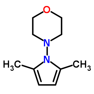 Morpholine,4-(2,5-dimethyl-1h-pyrrol-1-yl)- Structure,21407-70-5Structure