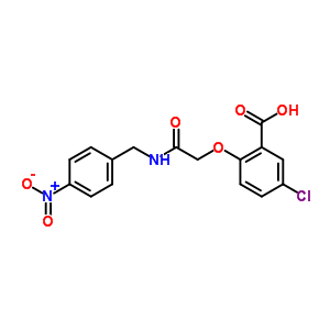 5-Chloro-2-[(4-nitrophenyl)methylcarbamoylmethoxy]benzoic acid Structure,21447-08-5Structure