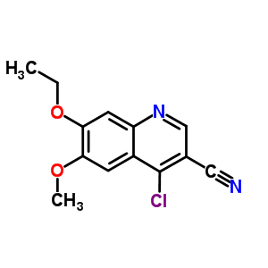 4-Chloro-7-ethoxy-6-methoxy-3-quinolinecarbonitrile Structure,214475-98-6Structure