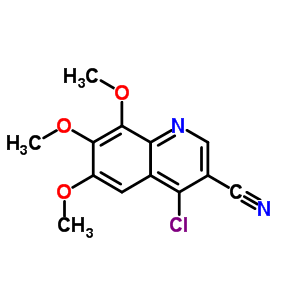 4-Chloro-6,7,8-trimethoxy-3-quinolinecarbonitrile Structure,214476-63-8Structure