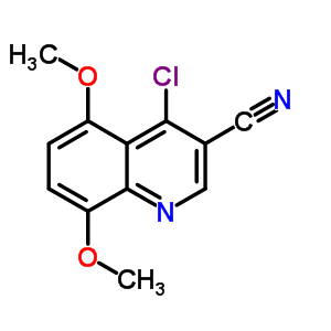 4-Chloro-5,8-dimethoxyquinoline-3-carbonitrile Structure,214476-68-3Structure