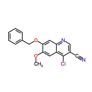 4-Chloro-6-methoxy-7-(phenylmethoxy)-3-quinolinecarbonitrile Structure,214476-99-0Structure