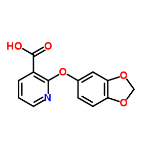 2-(1,3-Benzodioxol-5-yloxy)nicotinic acid Structure,214758-41-5Structure