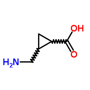 2-(Aminomethyl)cyclopropanecarboxylic acid Structure,215597-45-8Structure