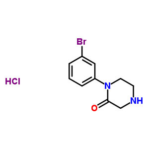 1-(3-Bromephenyl)-piperazin-2-one hcl Structure,215649-81-3Structure