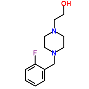 2-[4-(2-Fluorobenzyl)piperazino]ethan-1-ol Structure,215654-93-6Structure