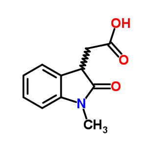 (1-Methyl-2-oxo-2,3-dihydro-1h-indol-3-yl)-acetic acid Structure,21591-75-3Structure