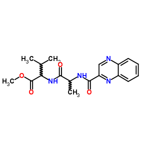 Methyl 3-methyl-2-[2-(quinoxaline-2-carbonylamino)propanoylamino]butanoate Structure,21650-09-9Structure