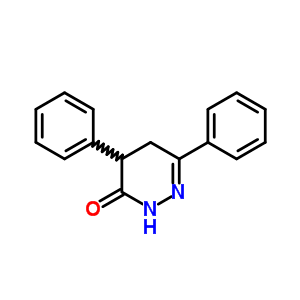 4,6-Diphenyl-4,5-dihydropyridazin-3(2h)-one Structure,2166-09-8Structure