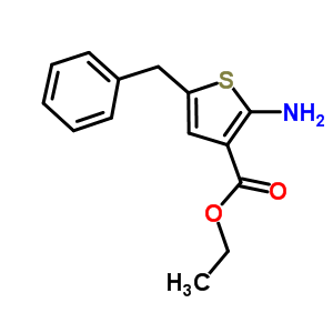 2-氨基-5-芐基噻吩-3-羧酸乙酯結(jié)構(gòu)式_216686-60-1結(jié)構(gòu)式