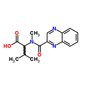 3-Methyl-2-(methyl-(quinoxaline-2-carbonyl)amino)butanoic acid Structure,21704-84-7Structure