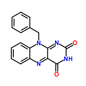 Benzo[g]pteridine-2,4(3h,10h)-dione, 10-(phenylmethyl)- Structure,21708-43-0Structure