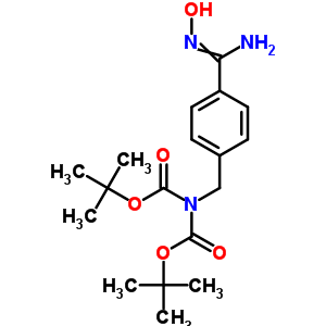 4-(N,n-diboc-aminomethyl)-n-hydroxybenzamidine Structure,217313-83-2Structure