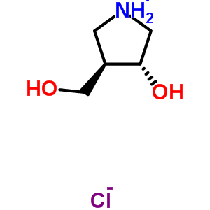 (3R,4r)-3-pyrrolidinemethanol, 4-hydroxy-, hydrochloride Structure,217449-25-7Structure