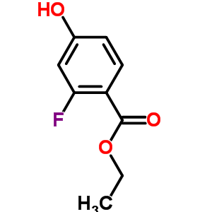 2-氟-4-羥基苯甲酸乙酯結(jié)構(gòu)式_217978-01-3結(jié)構(gòu)式