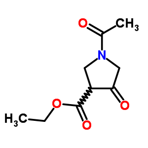 3-Pyrrolidinecarboxylicacid, 1-acetyl-4-oxo-, ethyl ester Structure,2181-33-1Structure