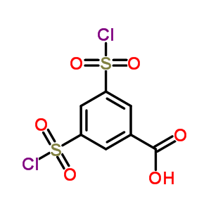 Benzoic acid,3,5-bis(chlorosulfonyl)- Structure,21829-31-2Structure