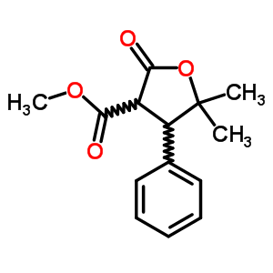 3-Furancarboxylic acid,tetrahydro-5,5-dimethyl-2-oxo-4-phenyl-, methyl ester Structure,21864-05-1Structure