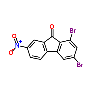 9H-fluoren-9-one,1,3-dibromo-7-nitro- Structure,21878-86-4Structure