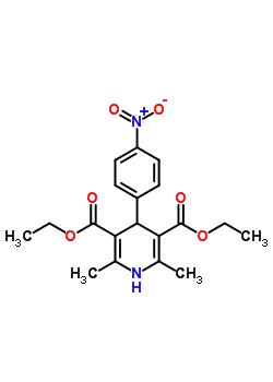 Diethyl 2,6-dimethyl-4-(4-nitrophenyl)-1,4-dihydropyridine-3,5-dicarboxylate Structure,21881-54-9Structure