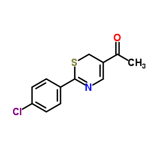 1-[2-(4-Chlorophenyl)-6h-1,3-thiazin-5-yl]ethan-1-one Structure,219539-29-4Structure