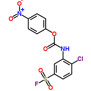 (4-Nitrophenyl) n-(2-chloro-5-fluorosulfonyl-phenyl)carbamate Structure,21975-89-3Structure