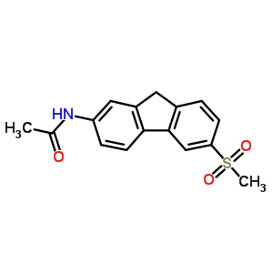 Acetamide, n-[6-(methylsulfonyl)-9h-fluoren-2-yl]- Structure,22010-74-8Structure