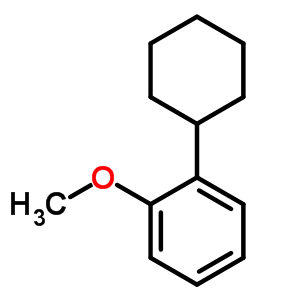 Benzene,1-cyclohexyl-2-methoxy- Structure,2206-48-6Structure