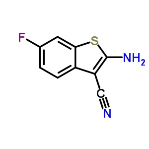 2-Amino-6-fluorobenzo[b]thiophene-3-carbonitrile Structure,221061-09-2Structure