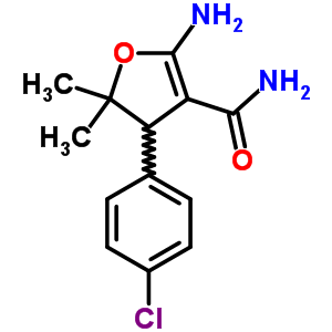 3-Furancarboxamide,2-amino-4-(4-chlorophenyl)-4,5-dihydro-5,5-dimethyl- Structure,22109-10-0Structure