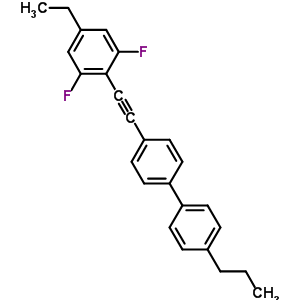 4-(4-Ethyl-2,6-difluoro-phenylethynyl)-4-propyl-biphenyl Structure,221526-72-3Structure