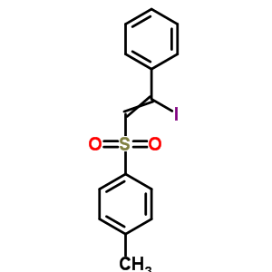 1-(2-碘-2-苯基-乙烯)磺?；?4-甲基-苯結(jié)構(gòu)式_22183-12-6結(jié)構(gòu)式
