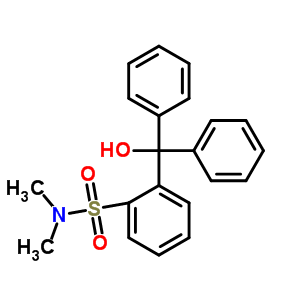 Benzenesulfonamide,2-(hydroxydiphenylmethyl)-n,n-dimethyl- Structure,22185-04-2Structure