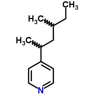 Pyridine,4-(1,3-dimethylpentyl)- Structure,22253-34-5Structure