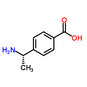 (S)-4-(1-氨基乙基)苯甲酸結(jié)構(gòu)式_222714-33-2結(jié)構(gòu)式