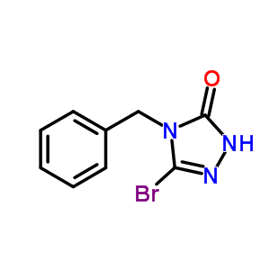 4-Benzyl-3-bromo-2-1,2,4-triazolin-5-one Structure,22354-83-2Structure