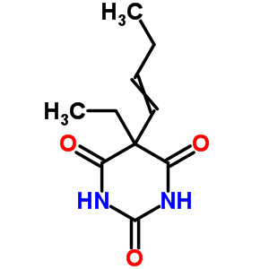 2,4,6(1H,3h,5h)-pyrimidinetrione,5-(1-buten-1-yl)-5-ethyl- Structure,2237-92-5Structure