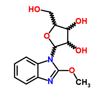 1H-benzimidazole,2-methoxy-1-b-d-ribofuranosyl- Structure,22416-76-8Structure