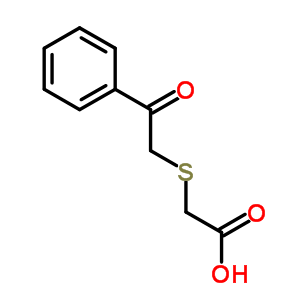 2-[(2-Oxo-2-phenylethyl)thio]acetic acid Structure,22536-46-5Structure