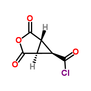 1,2-Cyclopropanedicarboxylic anhydride, 3-(chloroformyl)-, stereoisomer (8ci) Structure,22538-64-3Structure