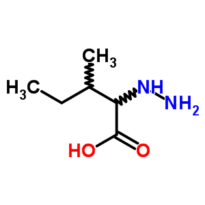 2-Hydrazinyl-3-methyl-pentanoic acid Structure,22574-00-1Structure