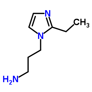 3-(2-乙基-咪唑-1-基)-丙胺結(jié)構(gòu)式_2258-24-4結(jié)構(gòu)式