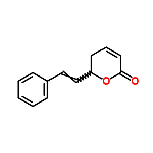 2H-pyran-2-one,5,6-dihydro-6-(2-phenylethenyl)- Structure,22639-28-7Structure