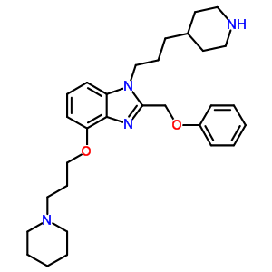 2-(Phenoxymethyl)-4-[3-(1-piperidinyl)propoxy]-1-[3-(4-piperidinyl)propyl]- Structure,226416-58-6Structure