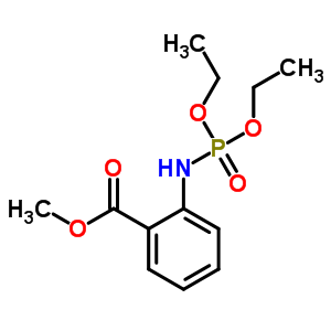 Benzoicacid, 2-[(diethoxyphosphinyl)amino]-, methyl ester Structure,22700-45-4Structure