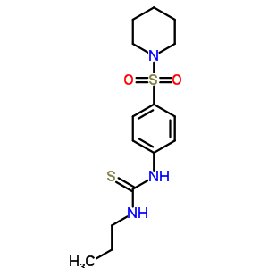 Thiourea,n-[4-(1-piperidinylsulfonyl)phenyl]-n-propyl- Structure,22704-29-6Structure