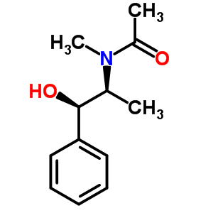 (1S,2R)-(+)-N-乙酰基麻黃堿結(jié)構(gòu)式_2272-83-5結(jié)構(gòu)式